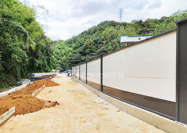 廣州新型鋼結構圍擋A款_廣州海珠區(qū)地產工程圍擋案例<